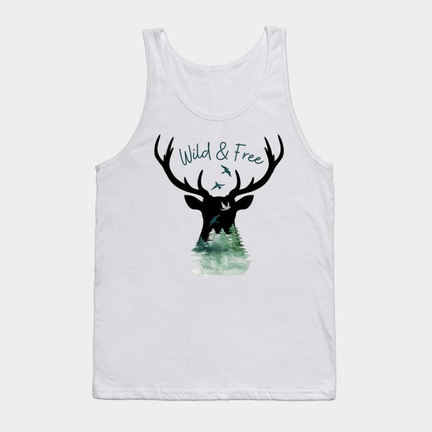 Wild and Free Tank Top by NixieNoo